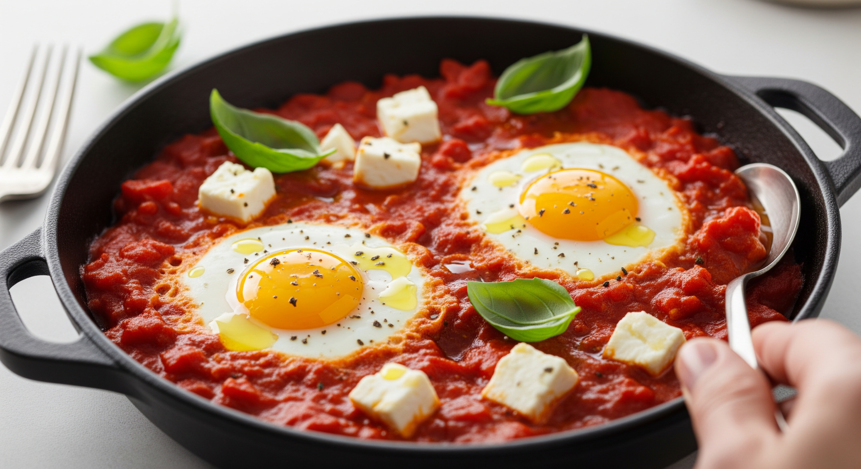 20-Minute Feta & Tomato Eggs